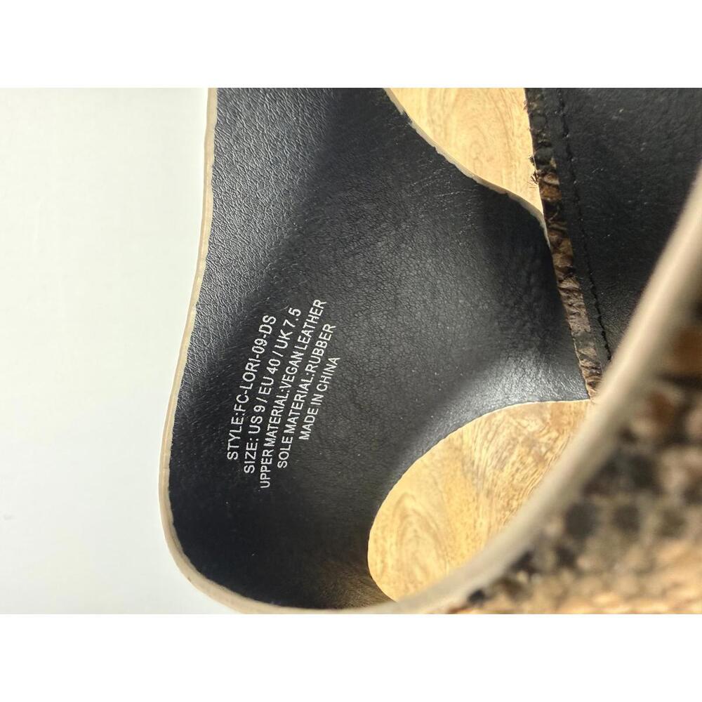 French Connection Women's Lori Sandals In Snakeskin Print Size 9 NWB - Picture 11 of 13